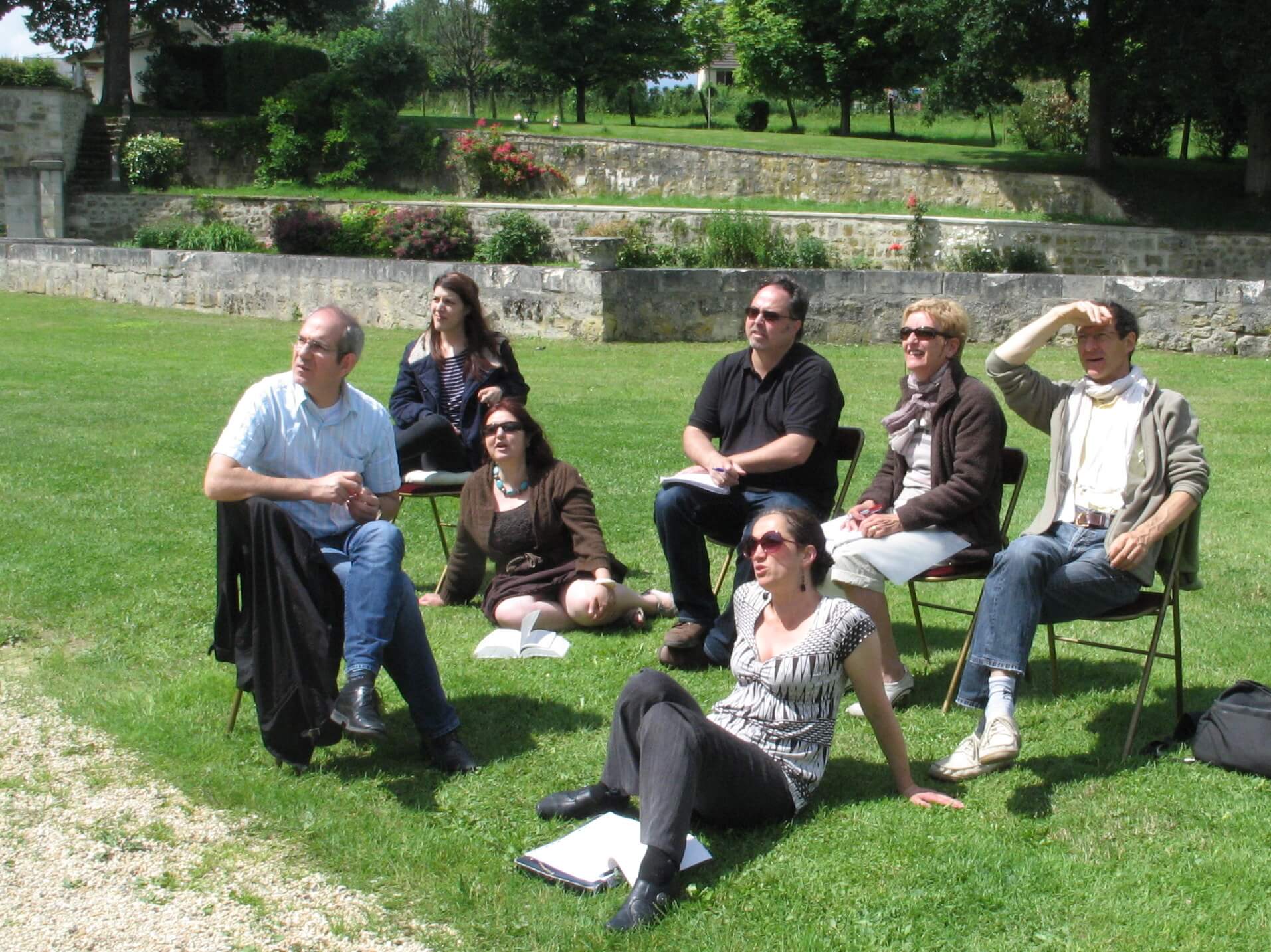 photo de groupe dehors