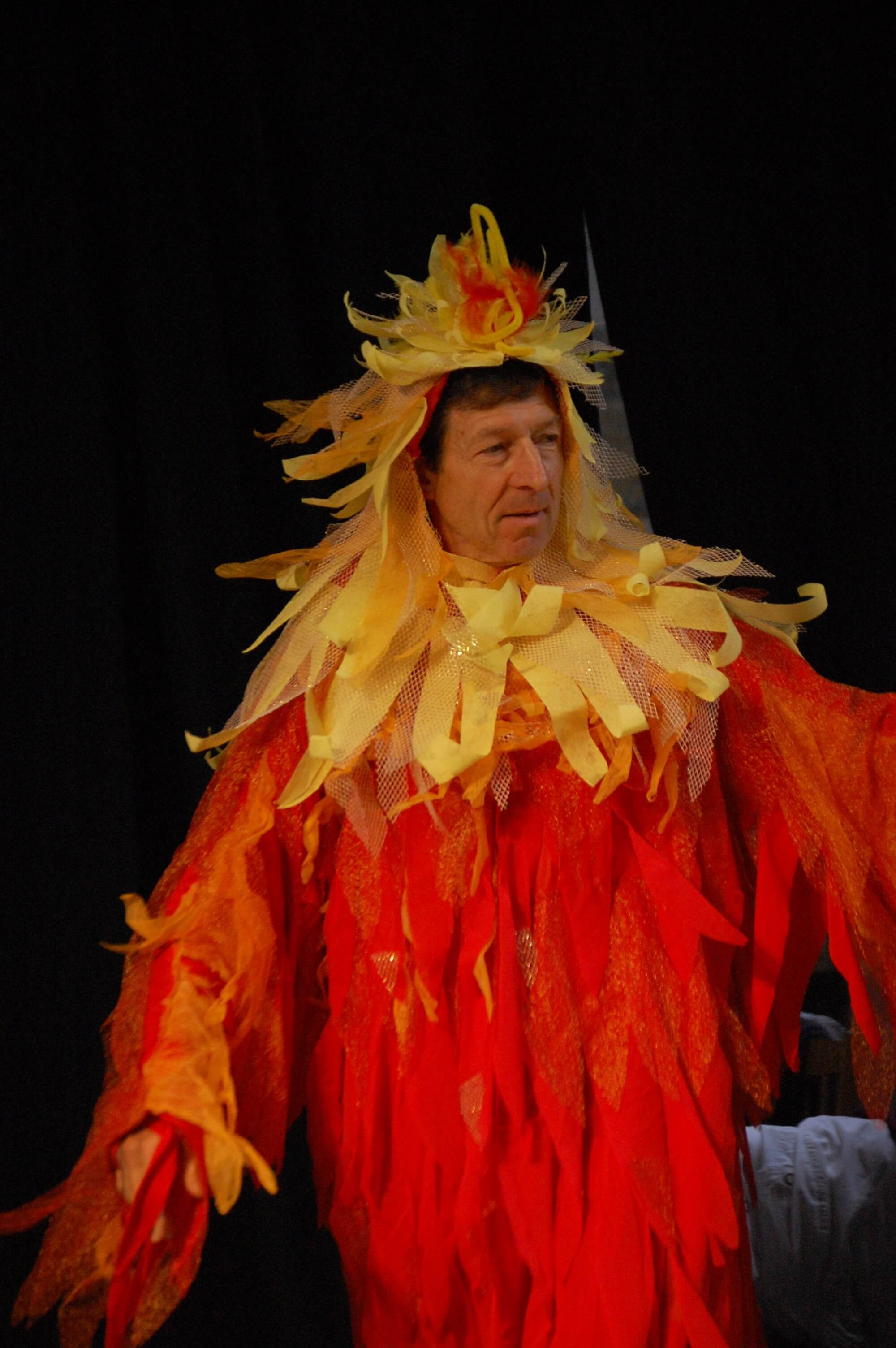 paul en déguisement de poulet